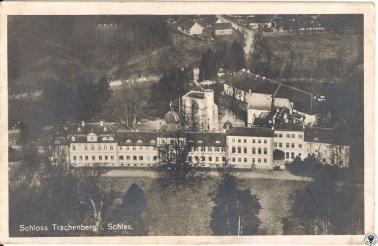 Archiwalne zdjęcie pałacu oraz wieży mieszkalnej Hatzfeldów w Żmigrodzie numer 6 Archiwalne zdjęcie pałacu oraz wieży mieszkalnej Hatzfeldów w Żmigrodzie numer 6