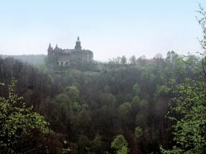 Widok na zamek Książ, fot. archiwum NID