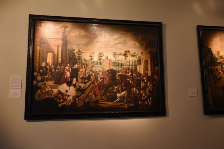 Pojedynczy obraz w galerii sztuki z zamku Książ