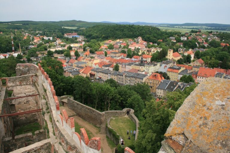 Panorama z murów zamku Bolków
